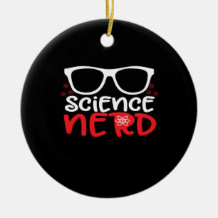 wissenschaftlicher Nerd Keramik Ornament