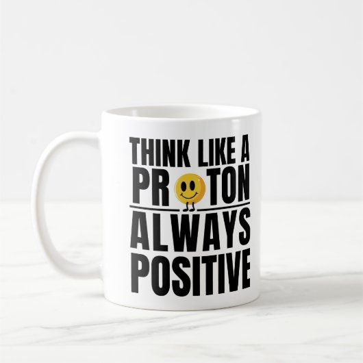 Wissenschaftlicher Nerd positiver Proton Chemie Le Kaffeetasse (Links)