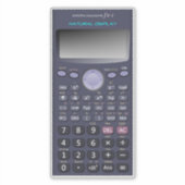 Wissenschaftlicher Rechner Aufkleber (Vorderseite)