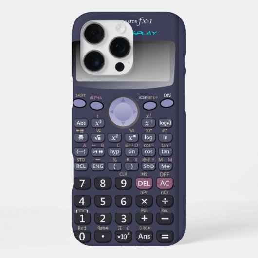 Wissenschaftlicher Rechner iPhone Hülle (Rückseite)