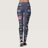 Wissenschaftlicher Rechner Leggings (Rückseite)