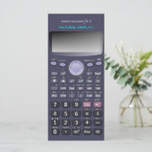 Wissenschaftlicher Rechner Menükarte (Stehend Vorderseite)