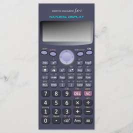 Wissenschaftlicher Rechner Menükarte