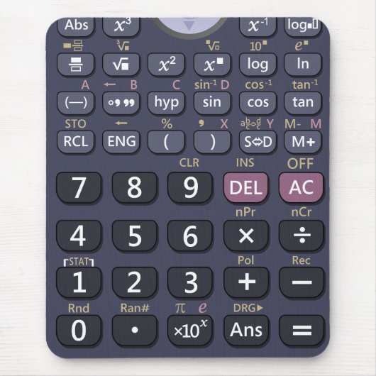 Wissenschaftlicher Rechner Mousepad (Vorne)