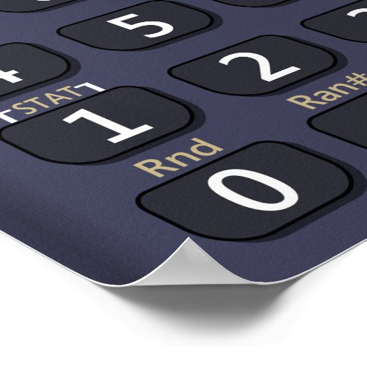 Wissenschaftlicher Rechner Poster (Ecke)