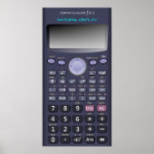 Wissenschaftlicher Rechner Poster (Vorne)