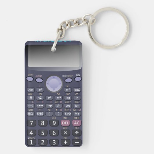 Wissenschaftlicher Rechner Schlüsselanhänger (Rückseite)