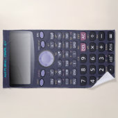 Wissenschaftlicher Rechner Strandtuch (Vorderseite)