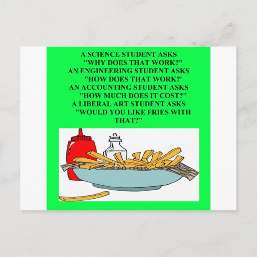 wissenschaftliches Design Postkarte (Vorderseite)