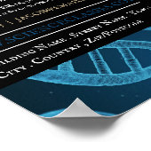 Wissenschaftliches Design, wissenschaftliche Kursw Poster (Ecke)