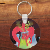 Wissenschaftliches Experimentiermonster Schlüsselanhänger (Vorderseite)