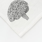 Wissenschaftliches Gehirn Fleecedecke (Ecke)
