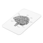 Wissenschaftliches Gehirn Magnet (Linke Seite)