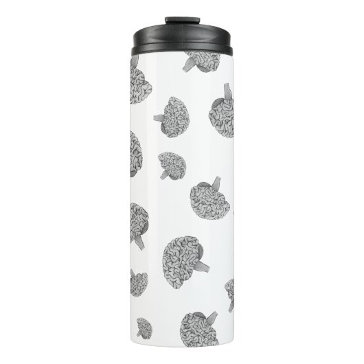 Wissenschaftliches Gehirn Thermosbecher (Vorderseite)