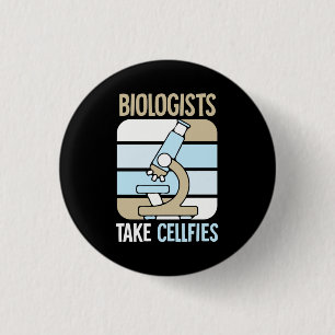Wissenschaftliches Geschenk Biologen nehmen Zell Button