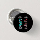 Wissenschaftliches Geschenk | Biologielehrerin Rna Button (Vorne & Hinten)