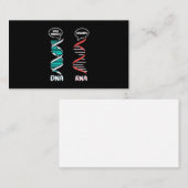 Wissenschaftliches Geschenk | Biologielehrerin Rna Visitenkarte (Vorne/Hinten)