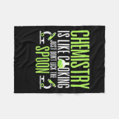 Wissenschaftliches Geschenk | Chemie ist wie Koche Fleecedecke (Vorderseite (Horizontal))