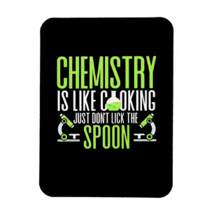 Wissenschaftliches Geschenk   Chemie ist wie Koche Magnet
