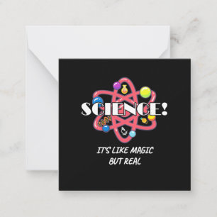Wissenschaftliches Geschenk Chemie ist wie Magie Mitteilungskarte