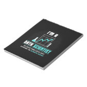 Wissenschaftliches Geschenk | Ich bin Datenwissens Notizblock (Rotiert)