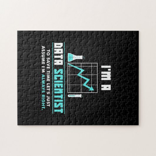 Wissenschaftliches Geschenk | Ich bin Datenwissens Puzzle (Horizontal)