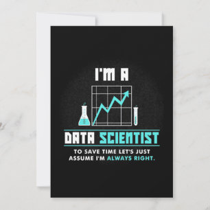 Wissenschaftliches Geschenk   Ich bin Datenwissens Save The Date