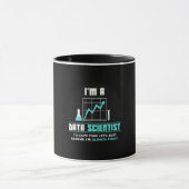 Wissenschaftliches Geschenk | Ich bin Datenwissens Tasse (Zentrum)