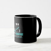 Wissenschaftliches Geschenk | Ich bin Datenwissens Tasse (VorderseiteRechts)