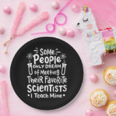 Wissenschaftliches Geschenk | Ich unterrichte Lieb Pappteller (Party)