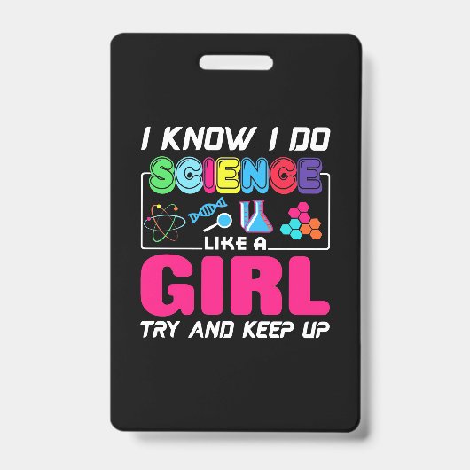 Wissenschaftliches Geschenk | Ich weiß, dass ich W Ausweis (Vorderseite)