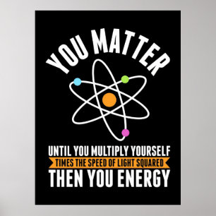 Wissenschaftliches Geschenk Physikalische Wissen Poster
