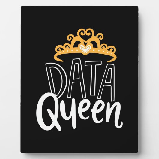 Wissenschaftliches Geschenk | Proud Data Queen Fotoplatte (Vorderseite)