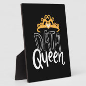 Wissenschaftliches Geschenk | Proud Data Queen Fotoplatte (Seite)