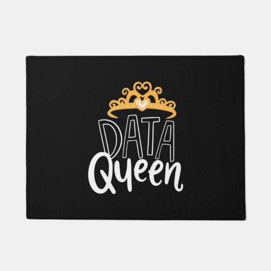 Wissenschaftliches Geschenk | Proud Data Queen Fußmatte (Vorderseite)