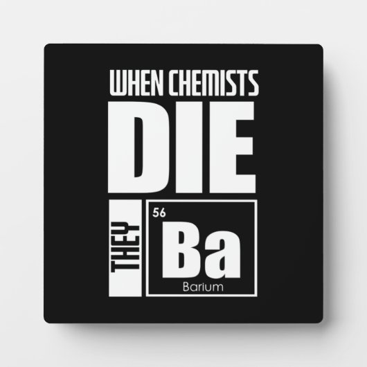 Wissenschaftliches Geschenk | Schöne Chemie Fotoplatte (Vorderseite)