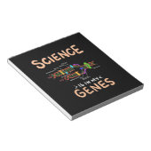 Wissenschaftliches Geschenk | Wissenschaft ist in Notizblock (angewinkelt)