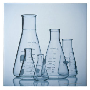 Wissenschaftliches Glaswarenblau Fliese