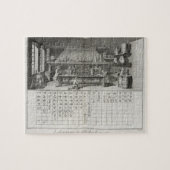 Wissenschaftliches Labor und Tabelle der Puzzle (Horizontal)