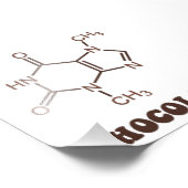Wissenschaftliches Schokoladenelement Theobrominmo Fotodruck (Ecke)