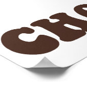 Wissenschaftliches Schokoladenelement Theobrominmo Poster (Ecke)