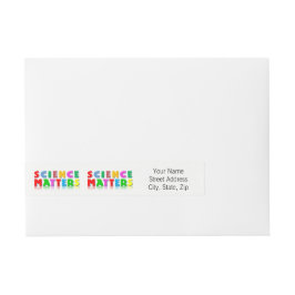 Wissenschafts-Angelegenheiten Rundum-Adressaufkleber