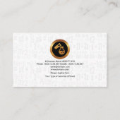 Wissenschafts-Chemie-Element-Mathe-Formel-Schmutz Visitenkarte (Rückseite)