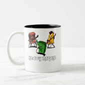 Wissenschafts-Chemie-Schwermetall-NerdGeek Zweifarbige Tasse (Links)