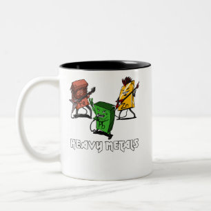 Wissenschafts-Chemie-Schwermetall-NerdGeek Zweifarbige Tasse