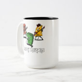 Wissenschafts-Chemie-Schwermetall-NerdGeek Zweifarbige Tasse (Vorderseite Links)