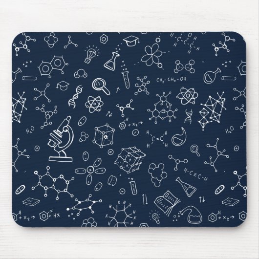 Wissenschafts- / Chemiemuster Mousepad (Vorne)