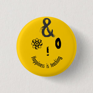 Wissenschafts-Etzeichen Techie humorvoller Button