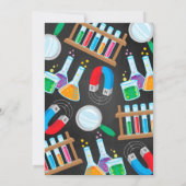 Wissenschafts-Experiment-Geburtstags-Party Einladung (Rückseite)