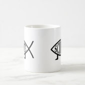 Wissenschafts-Fische Kaffeetasse (Mittel)